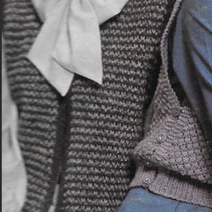 Vintage Knit Bolero Vest Pattern (1984)