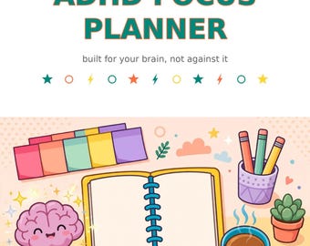 Agenda per la gestione dell'ADHD: Organizzatore giornaliero per adulti (Download digitale)