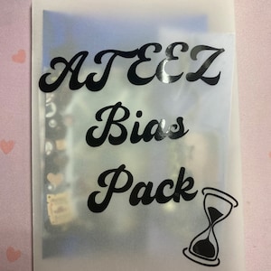 ATEEZ Bias Pack, Seonghwa, Hongjoong, Yunho, Yeosang, San, Mingi, Wooyoung, Jongho, ATZ, ATINY, Ateez merch, Kpop Pack