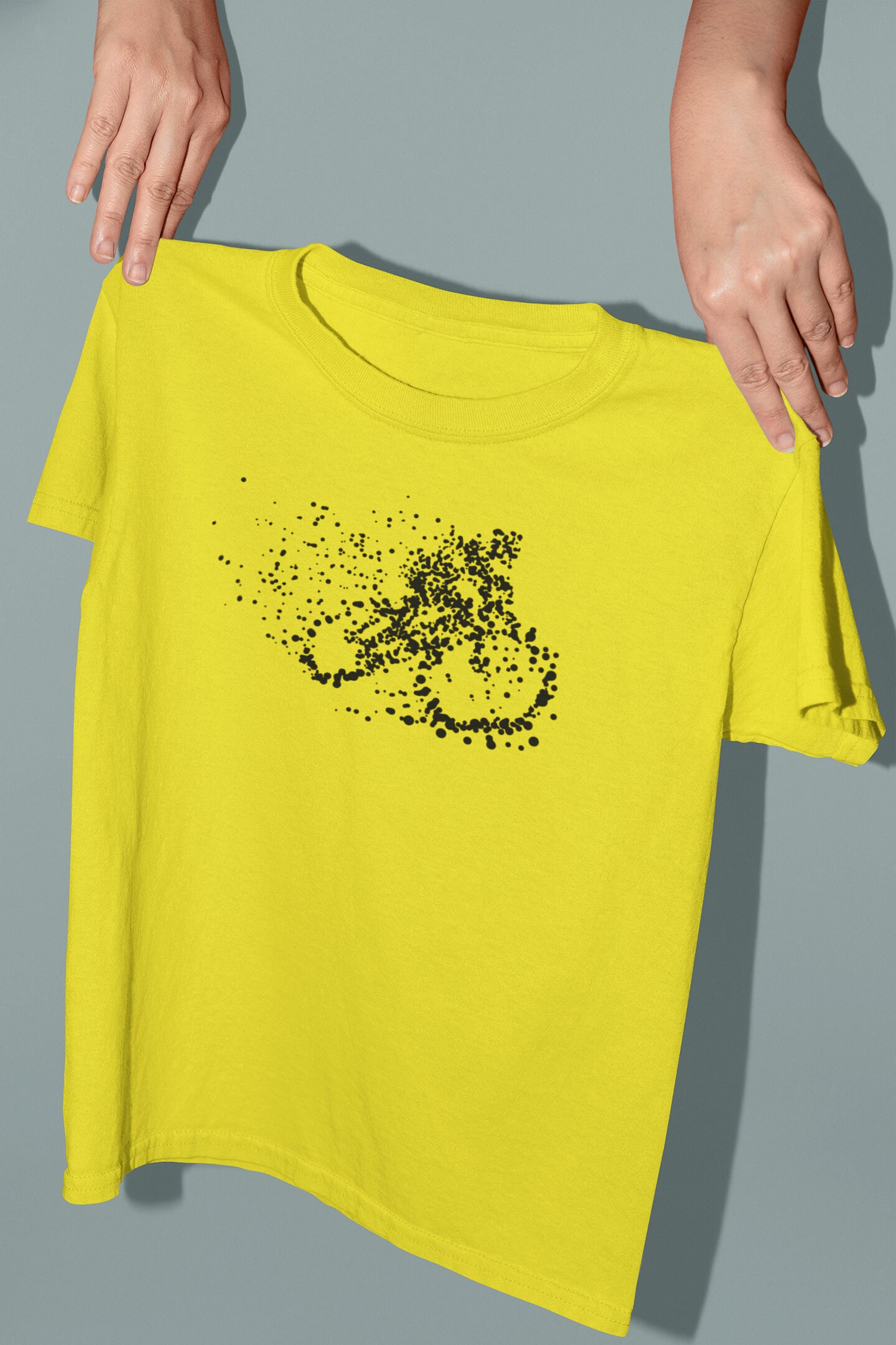 Particle Dot Cyclist T-Shirt / Mountain Biker MTB Road Bicycle - Etsy ...