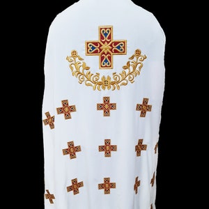Greek Orthodox Vestment, Machine Embroidery, Available in Deacon, Priest and Arch Priest Style