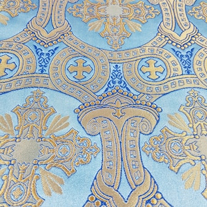 Gold Brocade, Liturgical Vestments, Metallic Brocade