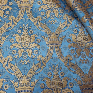 Metallic Brocade, Clerical Brocade, Church fabrics, Garments