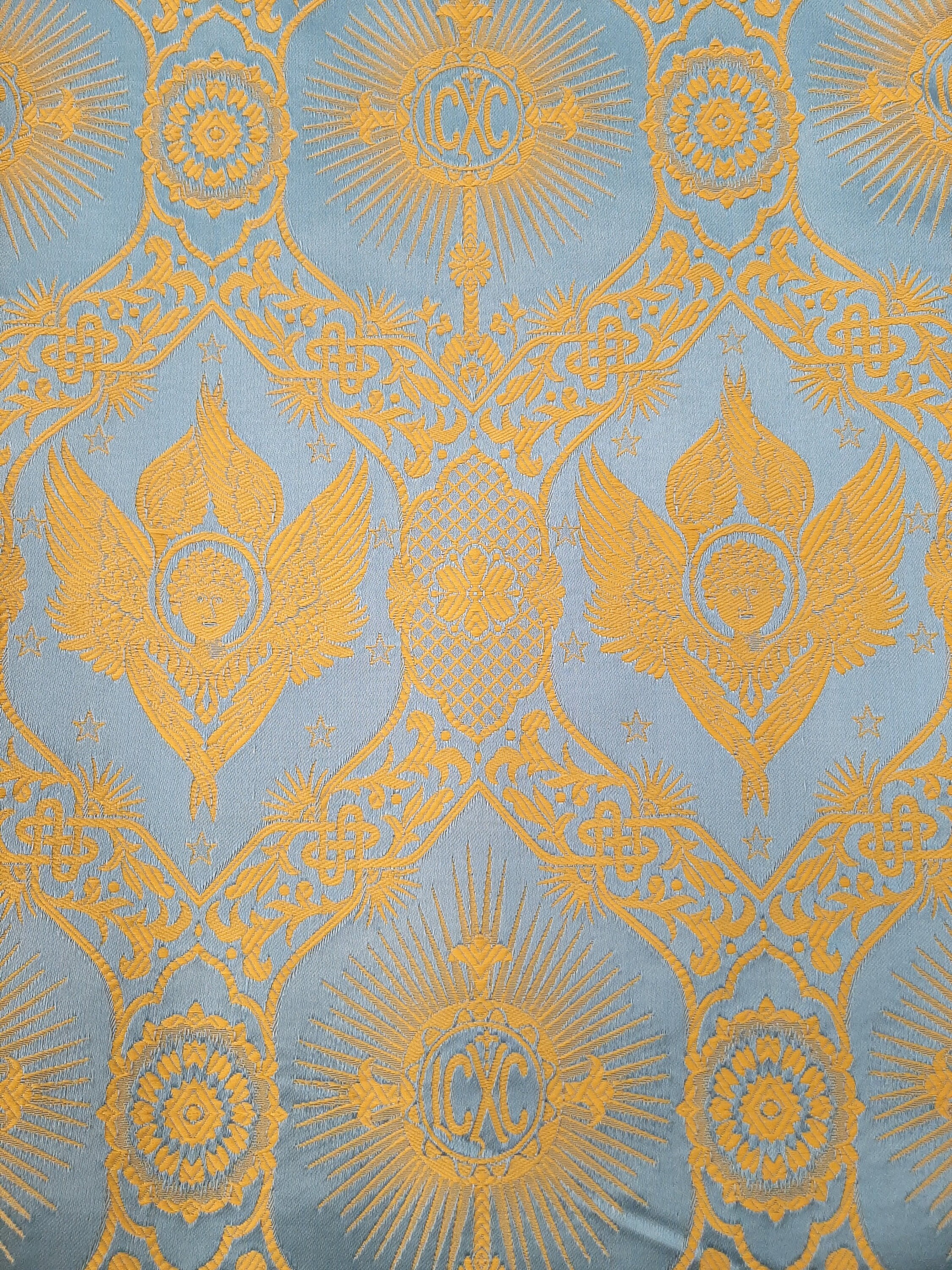 Non-metallic Liturgical Fabric | Angel Brocade Church Textile ...