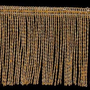 Gold Metallic Fringe, Church Liturgical vestment, Gold and Silver Lurex lame fringes  (width 3 cm, 5 cm and 7cm)
