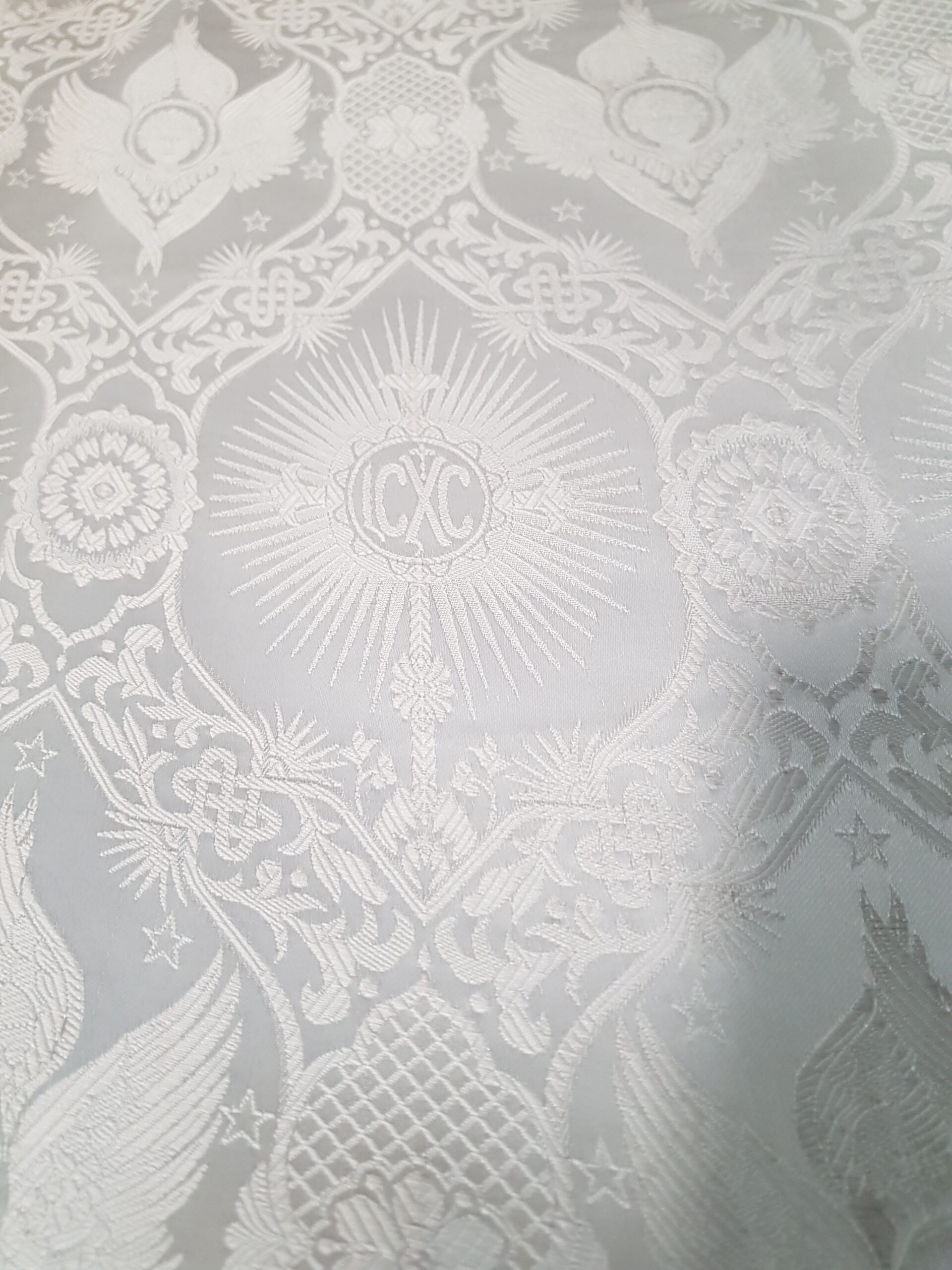 Non-metallic Liturgical Fabric | Angel Brocade Church Textile ...