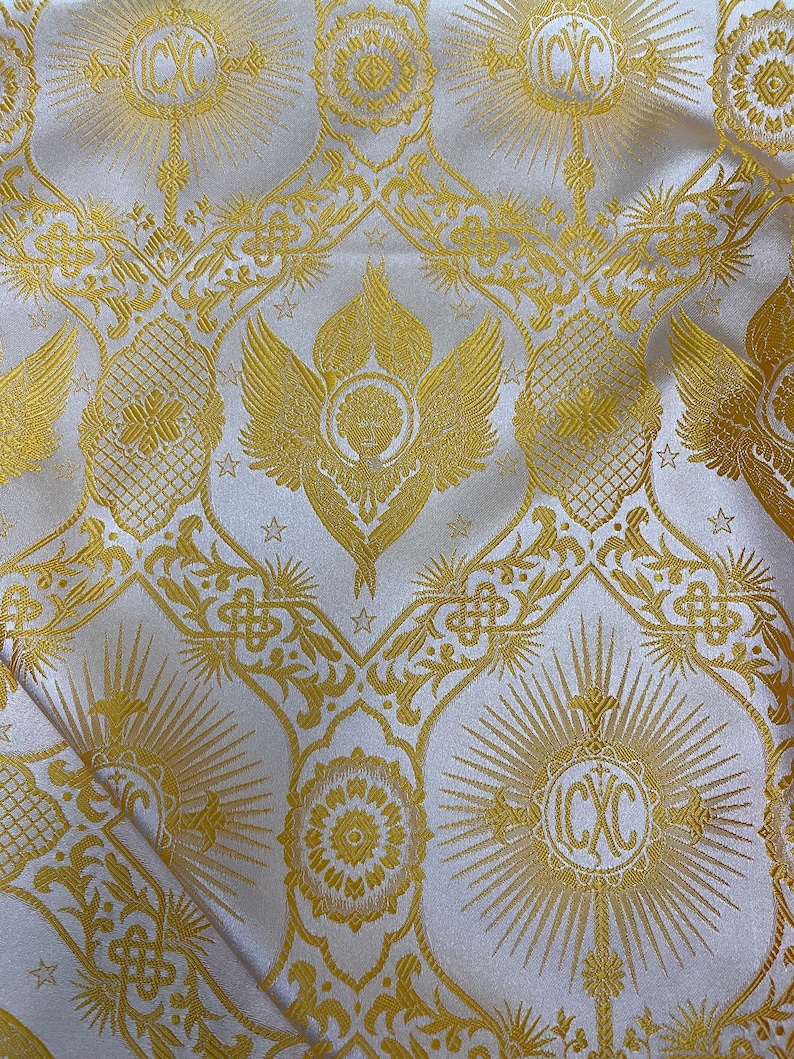 Non-metallic Liturgical Fabric | Angel Brocade Church Textile ...