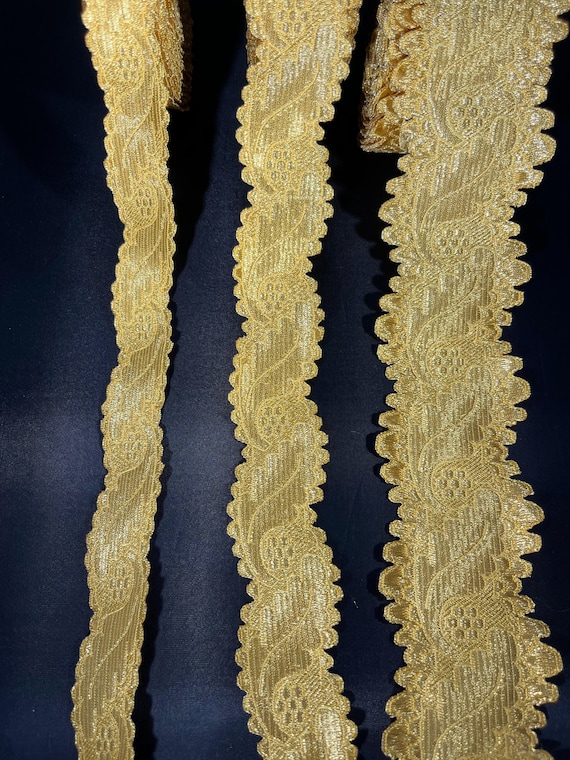 Metallic Wavy Ribbon Trim | Zig Zag Galloon 1.8cm / 2.5cm / 4cm / 7cm | Byzantine Church & Vestment Trim | Made in Greece