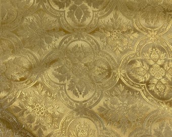 Tkanina liturgiczna brokatowa bez metalu | Tkanina żakardowa do kościołów | Tkanina na szaty liturgiczne prawosławne i katolickie | Tkanina kościelna | Wyprodukowano w Grecji