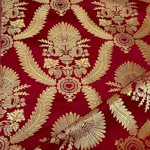 260cm (102&#39;&#39;) wide, Metallic Fabric, Church Fabrics, Vestments, Greek Brocade, Brocade, Liturgical Fabric