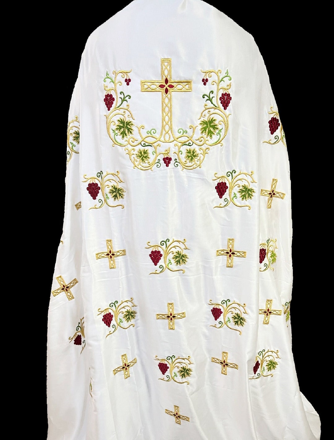 Greek Orthodox Fabric, Machine Embroidery, Available in Deacon, Priest ...