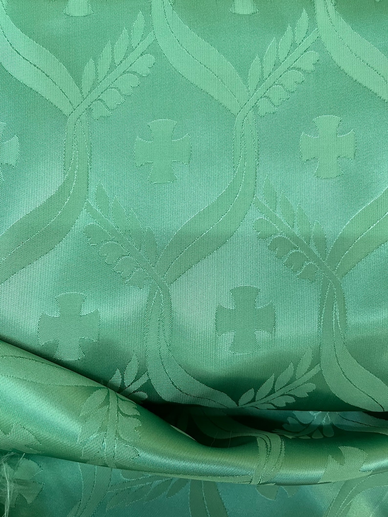 Non-metallic Liturgical Brocade Fabric | Church Jacquard Textile ...