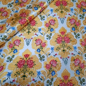 Floral Brocade, Church Fabrics, Liturgical Fabrics, Vestments, Metallic Fabric