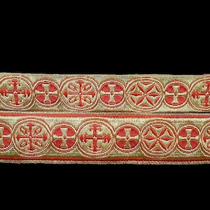 Metallic Ribbon, Metallic Trim, 2.5cm and 4cm, Church Trim, Vestment Trim