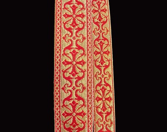 Ruban métallique, bordure métallique, 2,5 cm et 4 cm, bordure d'église, bordure de vêtement