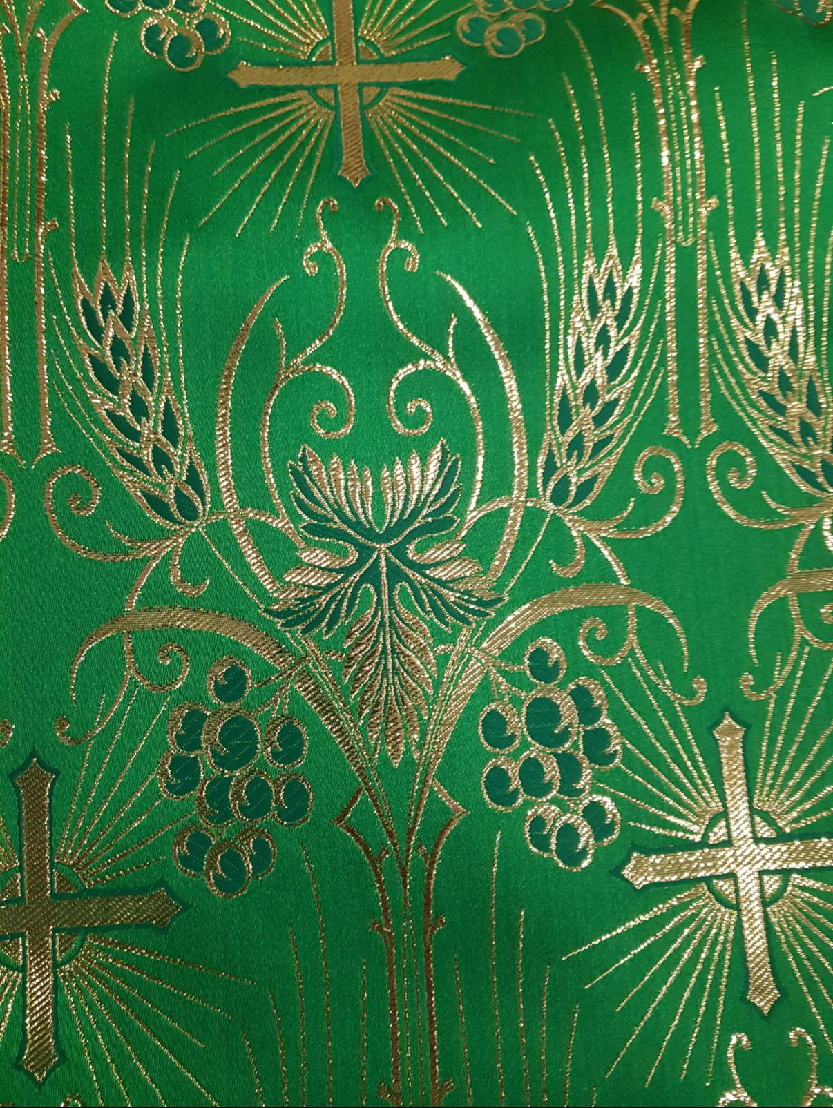 Metallic Lurex Liturgical Brocade Fabric | Catholic & Orthodox Church ...