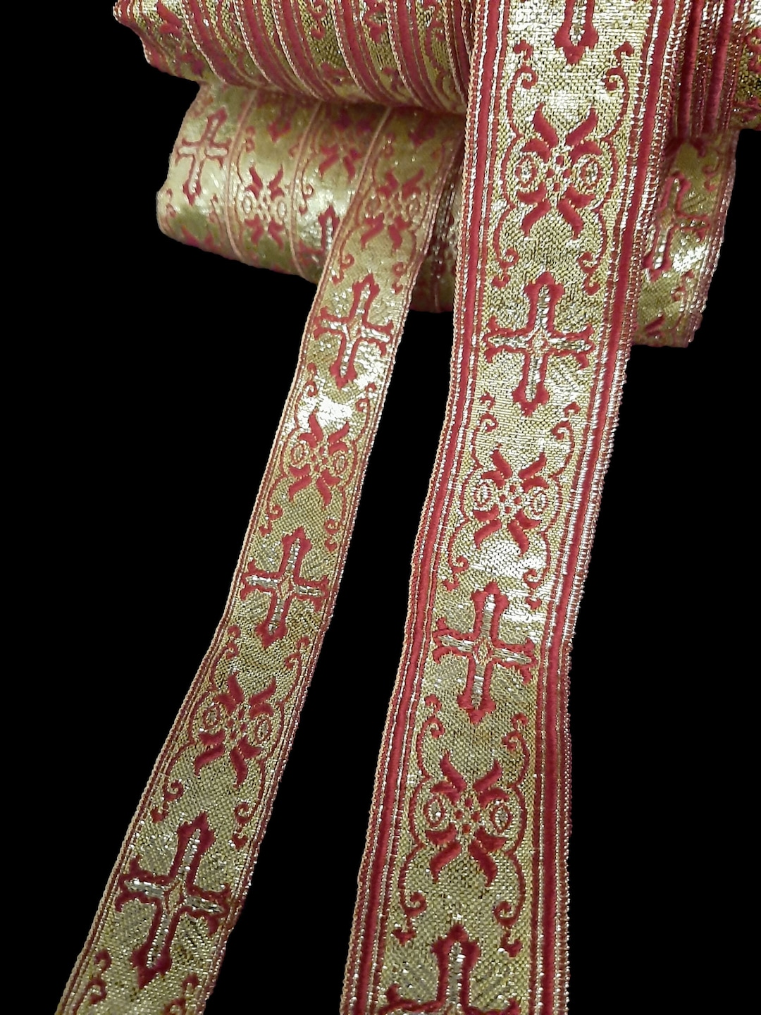Gallon, Ribbons, Liturgical Ribbons, Vestments, Gold Gallons - Etsy