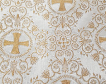 Non-Metallic Brocade, Floral Brocade, Church Fabrics, Liturgical Fabric