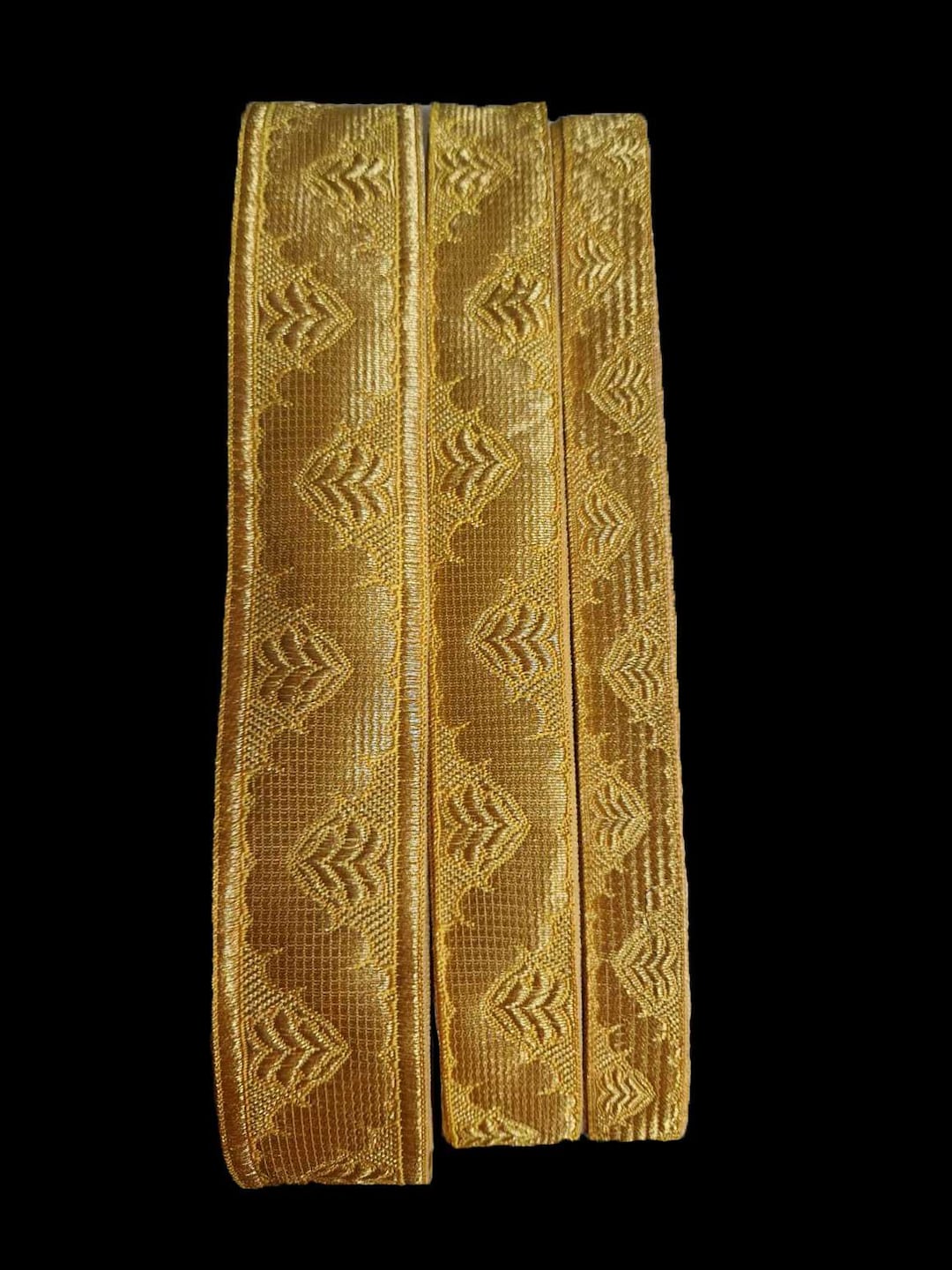 Gold Rib Trim Premium Gold Metallic Ribbon | Church Galloon Trim 2.5cm/4cm | Orthodox ...