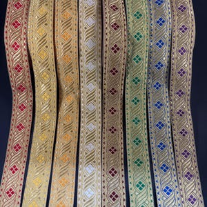 Fita metálica para igreja, design grego, 2,5 cm-4 cm