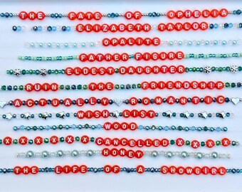 Orange Lettered Showgirl Friendship Bracelets