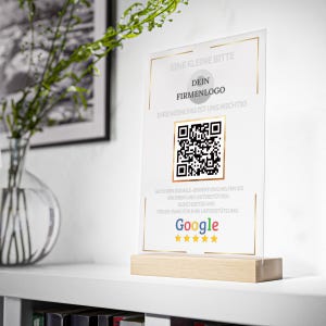 Google Review Board & QR-codeweergave voor meer klantbeoordelingen | Google Review Sign voor uw feedback om meer sterren te krijgen