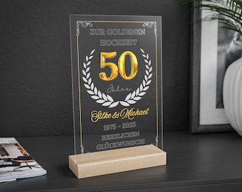 Personalized Golden Wedding Anniversary Gift – 50 Years Married – Wedding Gift Ideas for the 50th Wedding Anniversary