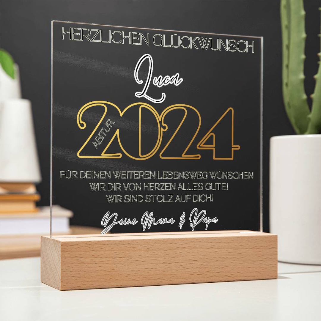 Abschluss 2025, Bachelor Geschenk, PremiumAcryl Bild Geschenk zum Schulabschluss, Geschenke zum