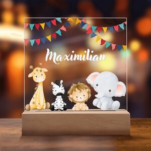 Stilllicht dimmbar, Nachtlicht Baby Bett, Magisches Nachtlicht, personalisiertes Babygeschenk, Inspirierende Taufgeschenke, kleine Lampe LED