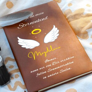 Briefe an mein Sternenkind Sprüche Trauer bewältigen, Erinnerung Sternenkind Spruch Fehlgeburt Andenken, Sternenmama Journal, Seele heilen