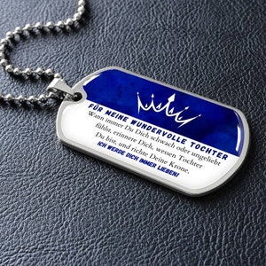 Geschenk für Tochter - Für meine wundervolle Tochter, Konfirmation Geschenk Mädchen, Mama Tochter Schmuck, Geschenk für Tochter von Papa