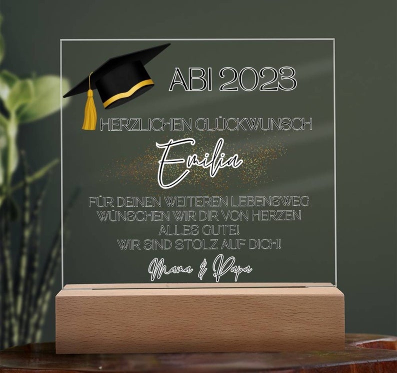 Graduation 2024, bachelor gift, premium acrylic picture gift for graduation, gifts for master's graduation, gifts for graduation 2024 image 10