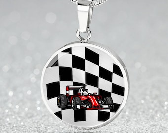 Geschenk Formel 1 Fan Halskette mit Gravur, Formel 1 Geschenkideen coole Geschenke, Formula 1 Geschenk, Formel eins Geschenke