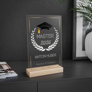 Geschenk zum Masterabschluss & Master bestanden, Geschenk zum Doktor oder Bachelor Abschluss, Master of Arts Geschenk zum Abschluss