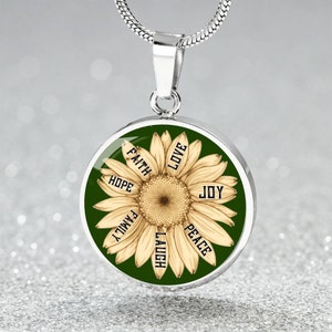 Kette Glaube Liebe Hoffnung Christ Glücksbringer Kette, Geschenkideen zur Konfirmation & Geschenke zur Kommunion, Halskette mit Gravur
