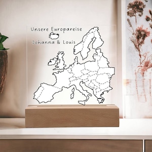 Europakarte zum Ausmalen Geschenk Wohnmobil, lustige Camping Gadgets, Reise Geschenk Ideen, Camper Geschenke, Geschenk Camping, Europareise