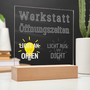 Geschenke für Handwerker open closed Schild, 25 Jahre Jubiläum & Einweihungsgeschenk, Männer Geburtstag lustig oder Weihnachtsgeschenk Chef