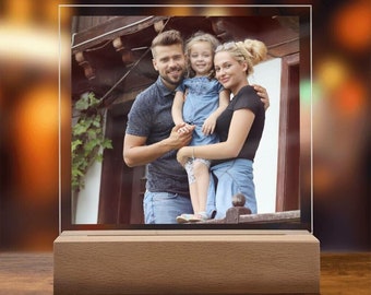 Fotogeschenk, Geburtstagsgeschenk Frau, Baby Fotobuch Geschenk, Fotolampe, Jahrestag Geschenk für Ihn, Geschenk Freundin, Foto auf Acrylglas