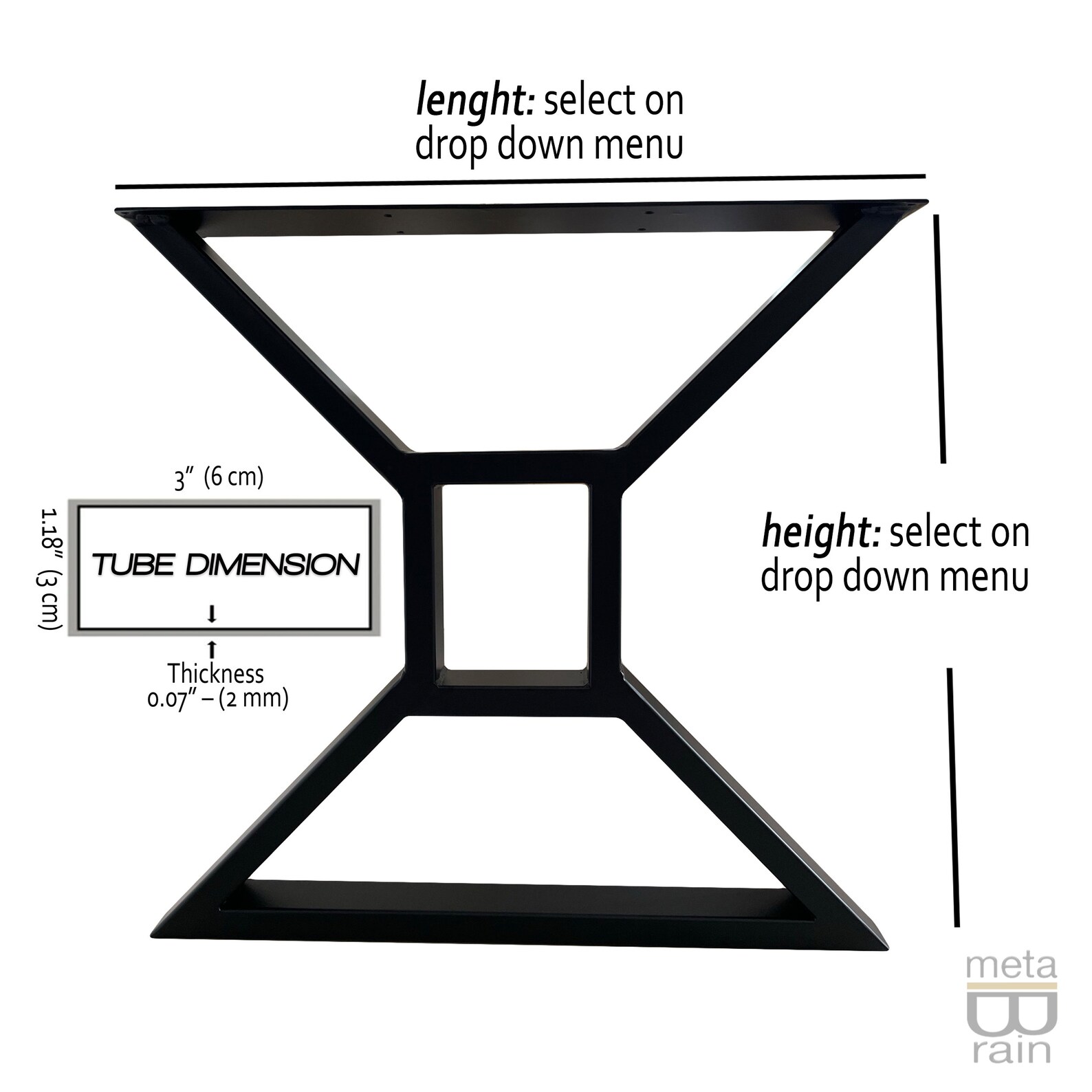 Modern X Table Legs Self Leveling Custom Bench Legs 4 pcs Etsy