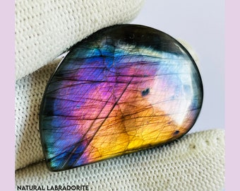 Purple Labradorite Cabochon Lot: AAA Quality Gemstones for Jewelry