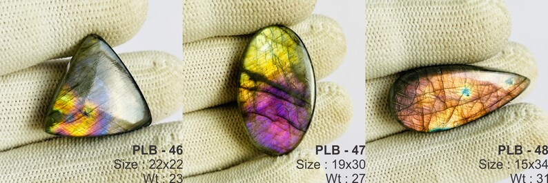 CABOCHON LABRADORITE naturelle Multifire, vente en gros, lot de pierres précieuses de labradorite, qualité AAA, taille de mélange de pierres de labradorite, lot de labradorite bleue image 7