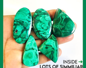 Natürliche Malachit Cabochons Edelstein für die Herstellung von Malachit Schmuck, Halskette, Handwerk und Lieferung