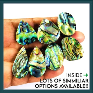 Natürliche Abalone Muschel Cabochon: DIY Schmuckherstellung Edelstein