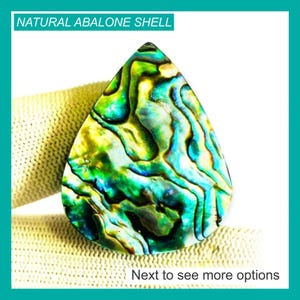 Natural Abalone Shell Cabochon: DIY Jewelry Making Gemstone