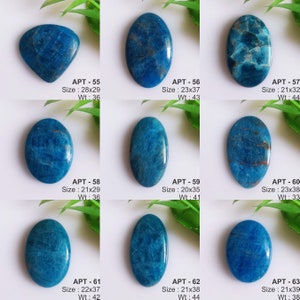 Cabochon en apatite naturelle, lot de gros de pierres précieuses en vrac pour la fabrication de bijoux en pierre image 3