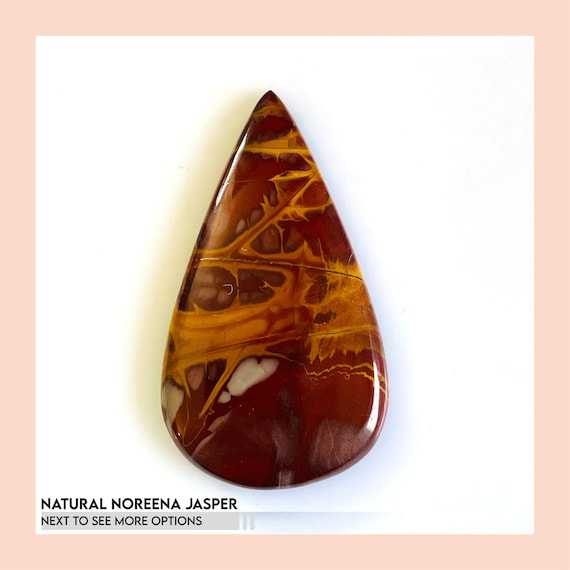 Natural Noreena Jasper Cabochon: Handmade Loose Gemstone