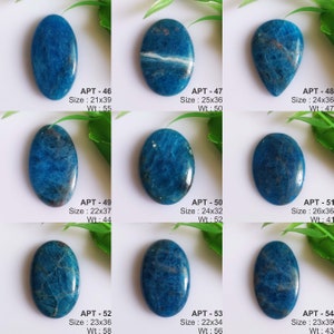 Cabochon en apatite naturelle, lot de gros de pierres précieuses en vrac pour la fabrication de bijoux en pierre image 2