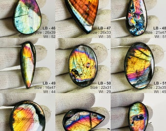 Natural LABRADORITE CABOCHON Multi fire wholesale Labradorite Gemstone lot AAA quality Mix Size Labradorite Stone, Blue Labradorite lot