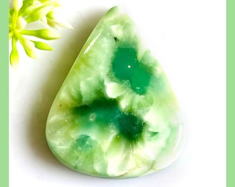 Green Hemimorphite Gemstone Cabochon: DIY Jewelry Making