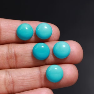 Natural Sleeping Beauty Arizona Turquoise Round shape Cabochon beautiful gemstone for making jewelry